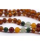 Amber teething necklace for baby - Gemstones - Malachite